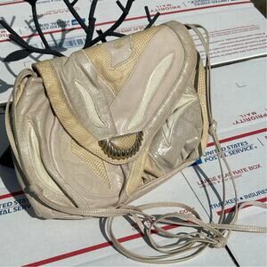 Vintage Cream & Beige Elaine Purse